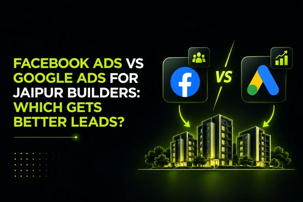 Facebook Ads vs Google Ads for Jaipur Builders
